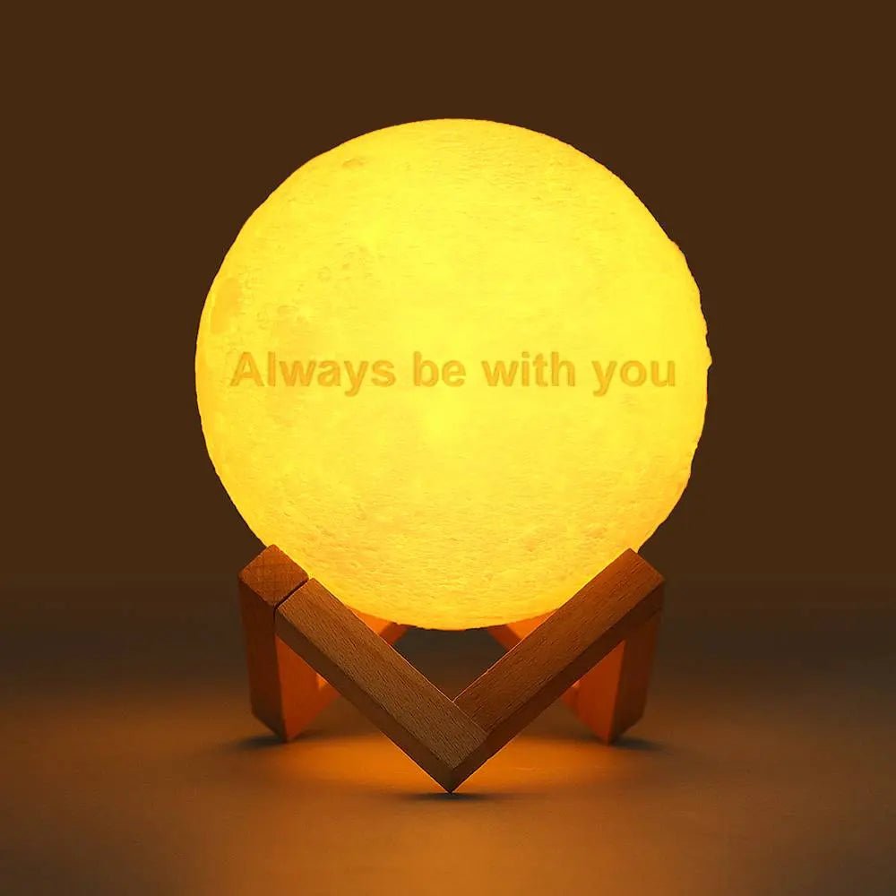 Custom 3D Moon Photo Lamp – Personalized Memory Globe - De Krys