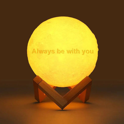 Custom 3D Moon Photo Lamp – Personalized Memory Globe - De Krys