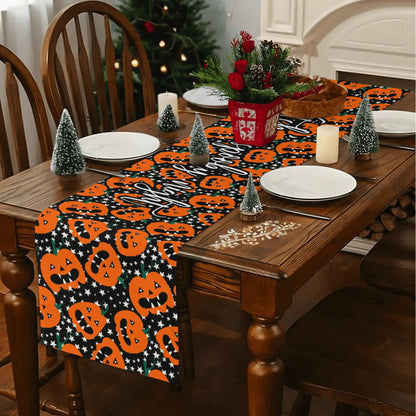 Custom Halloween Table Runner – Elegant 72" Dining Accent for Seasonal Atmosphere - De Krys