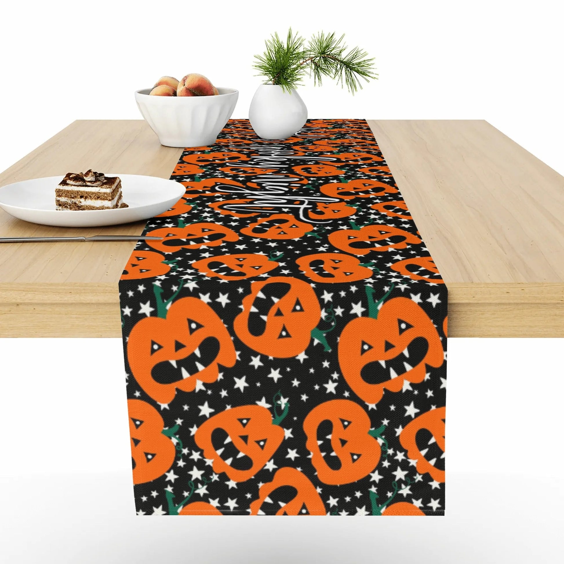 Custom Halloween Table Runner – Elegant 72" Dining Accent for Seasonal Atmosphere - De Krys