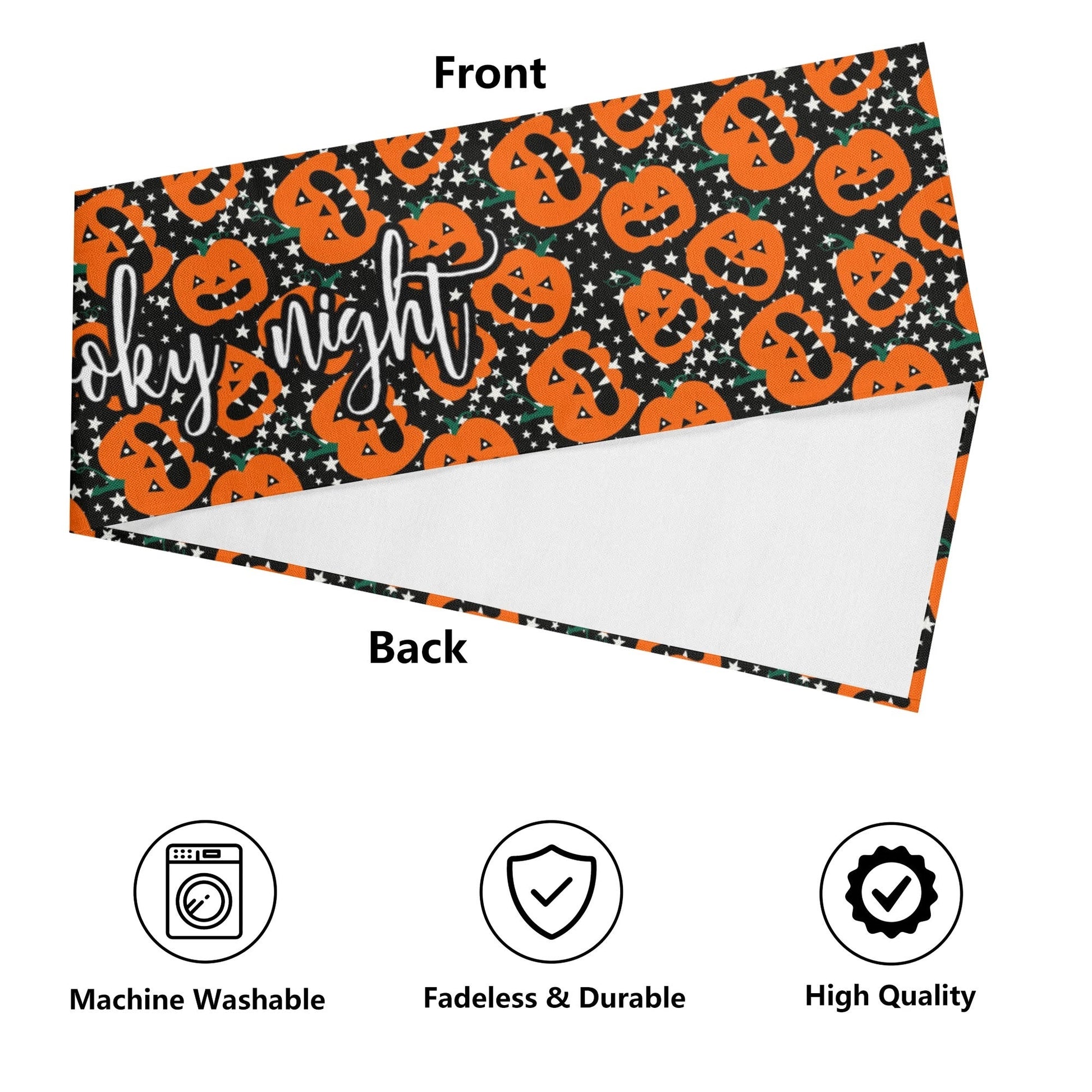 Custom Halloween Table Runner – Elegant 72" Dining Accent for Seasonal Atmosphere - De Krys