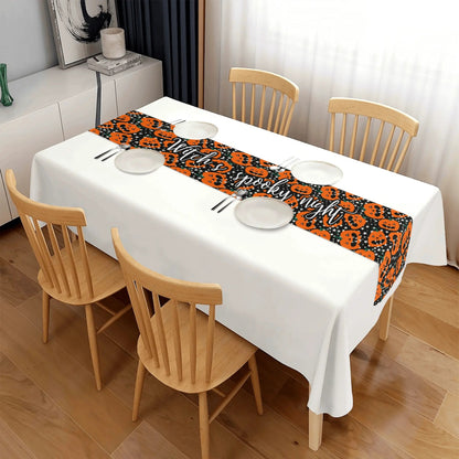 Custom Halloween Table Runner – Elegant 72" Dining Accent for Seasonal Atmosphere - De Krys