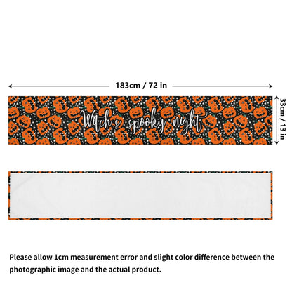 Custom Halloween Table Runner – Elegant 72" Dining Accent for Seasonal Atmosphere - De Krys