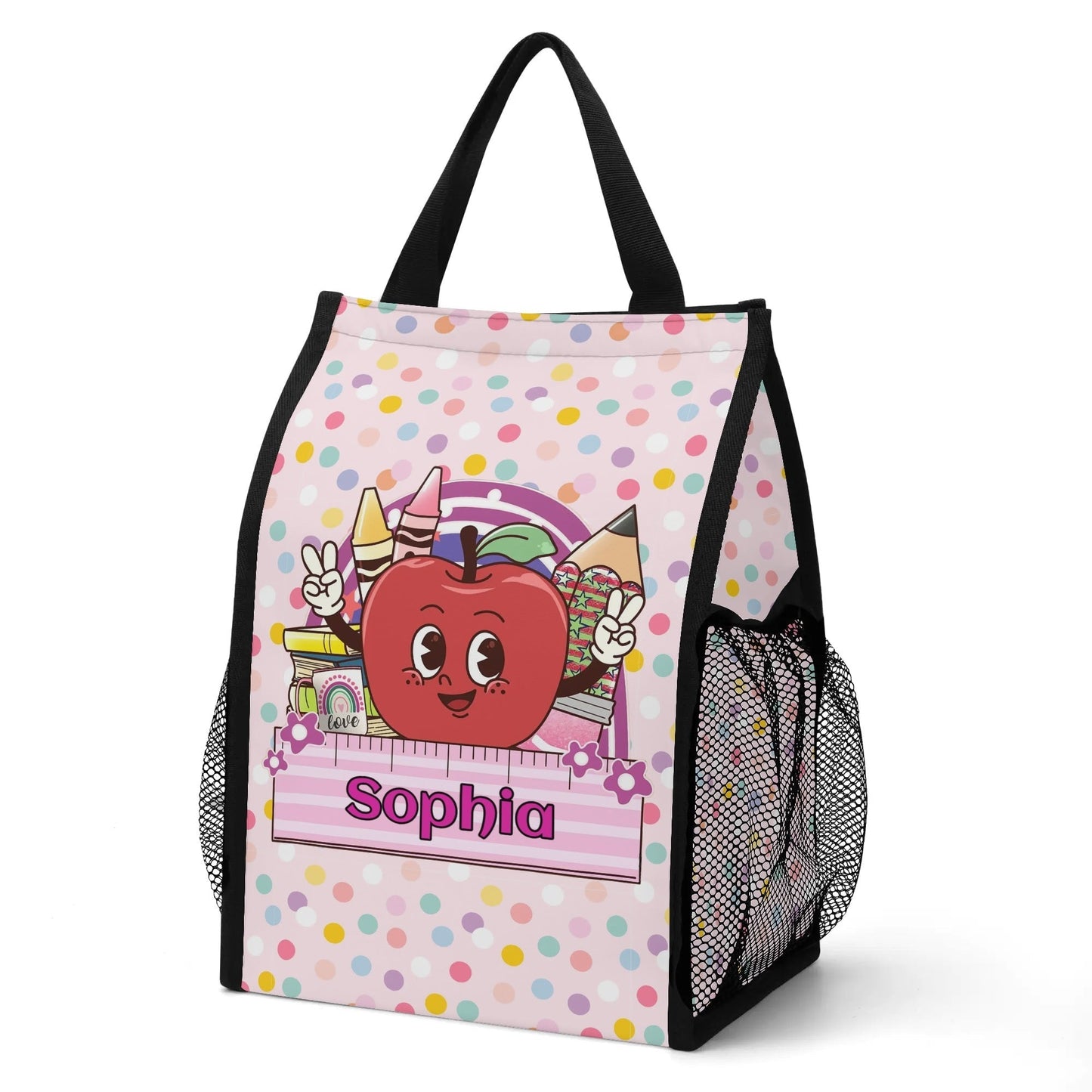 Custom Kids Tote with Name | Personalized Back to School Bag for Girls - De Krys