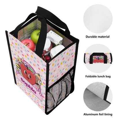 Kids personalized school tote bag with name for books, snacks, and school essentials.