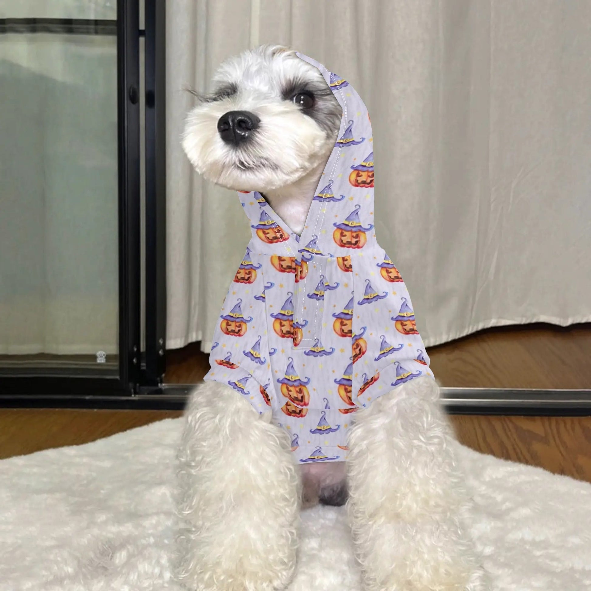Custom Pet Halloween Hoodie – Personalized Dog or Cat Costume with Photo & Name - De Krys