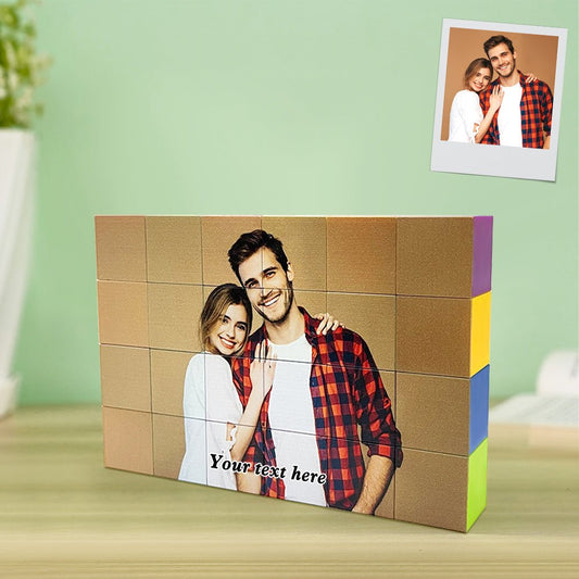Custom Photo Block Puzzle – Personalized Interactive Keepsake - De Krys
