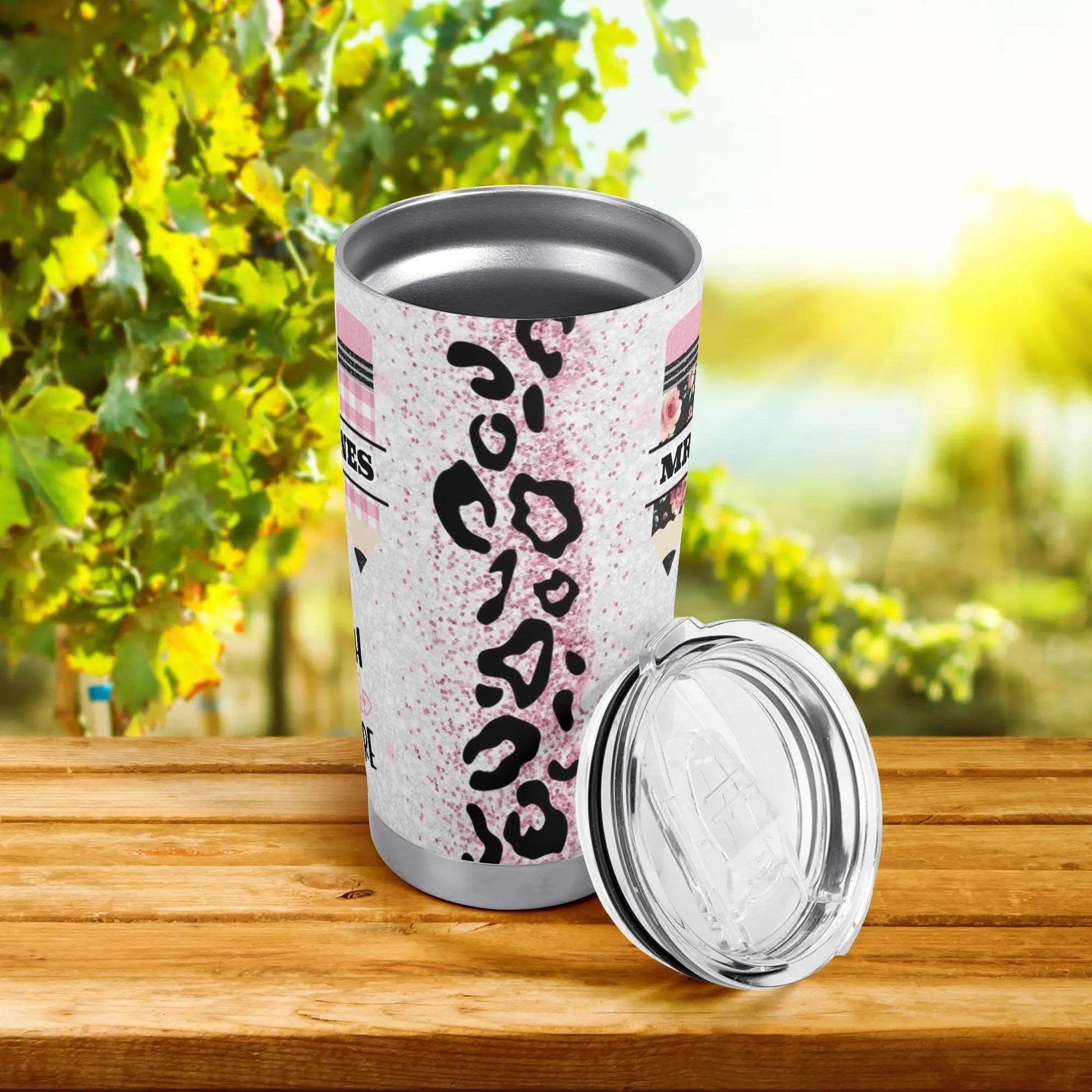 Custom Teacher Tumbler – Pencil Design, Name Gift Cup - De Krys