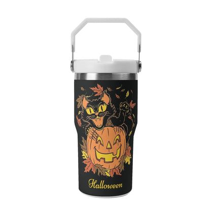 Limited Edition Personalized Black Cat Halloween Tumbler - Add your name below - De Krys