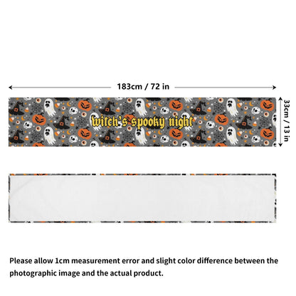 Luxury Halloween Table Drape – 72" Custom Printed Table Decor for Elegant Spooky Settings - De Krys