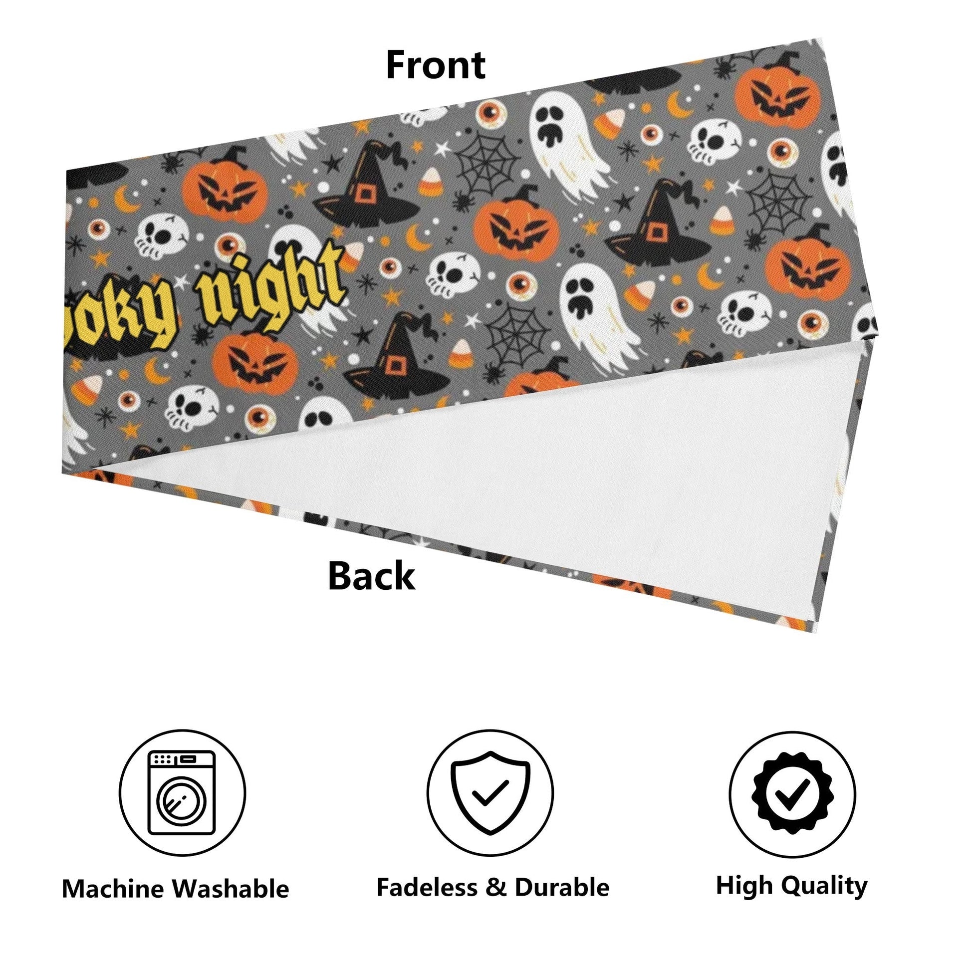 Luxury Halloween Table Drape – 72" Custom Printed Table Decor for Elegant Spooky Settings - De Krys