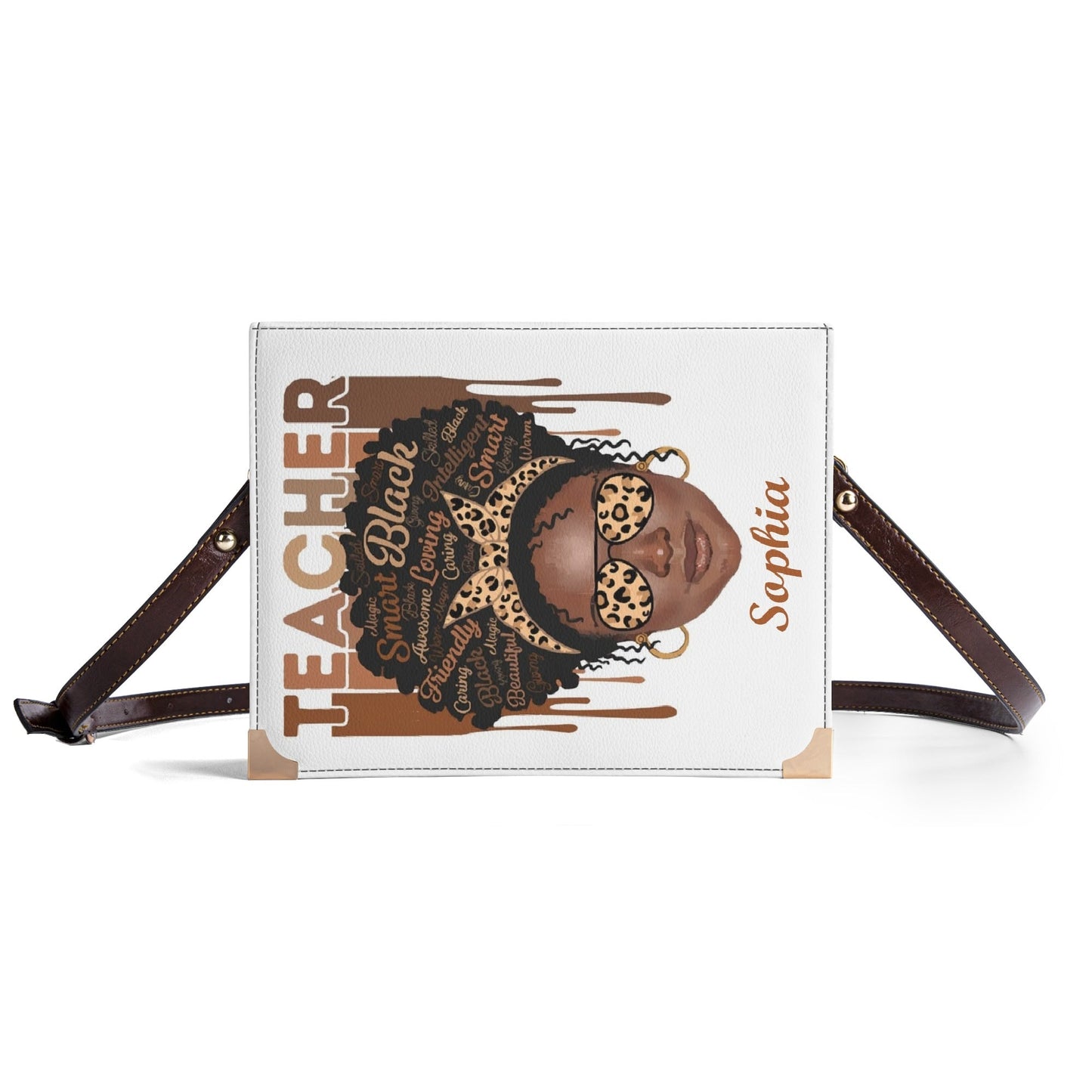 Personalized Teacher Melanin Girl Wallet 👜 Custom Name Afro Pride Purse - De Krys