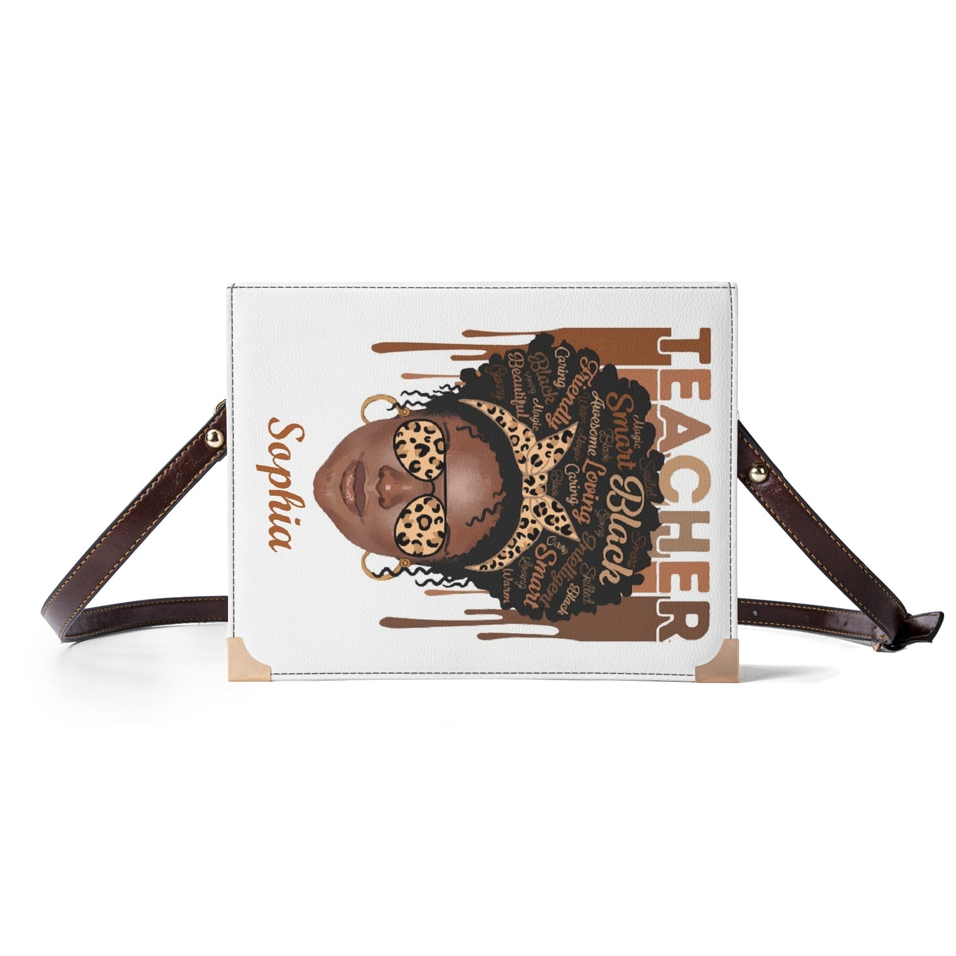 Personalized Teacher Melanin Girl Wallet 👜 Custom Name Afro Pride Purse - De Krys