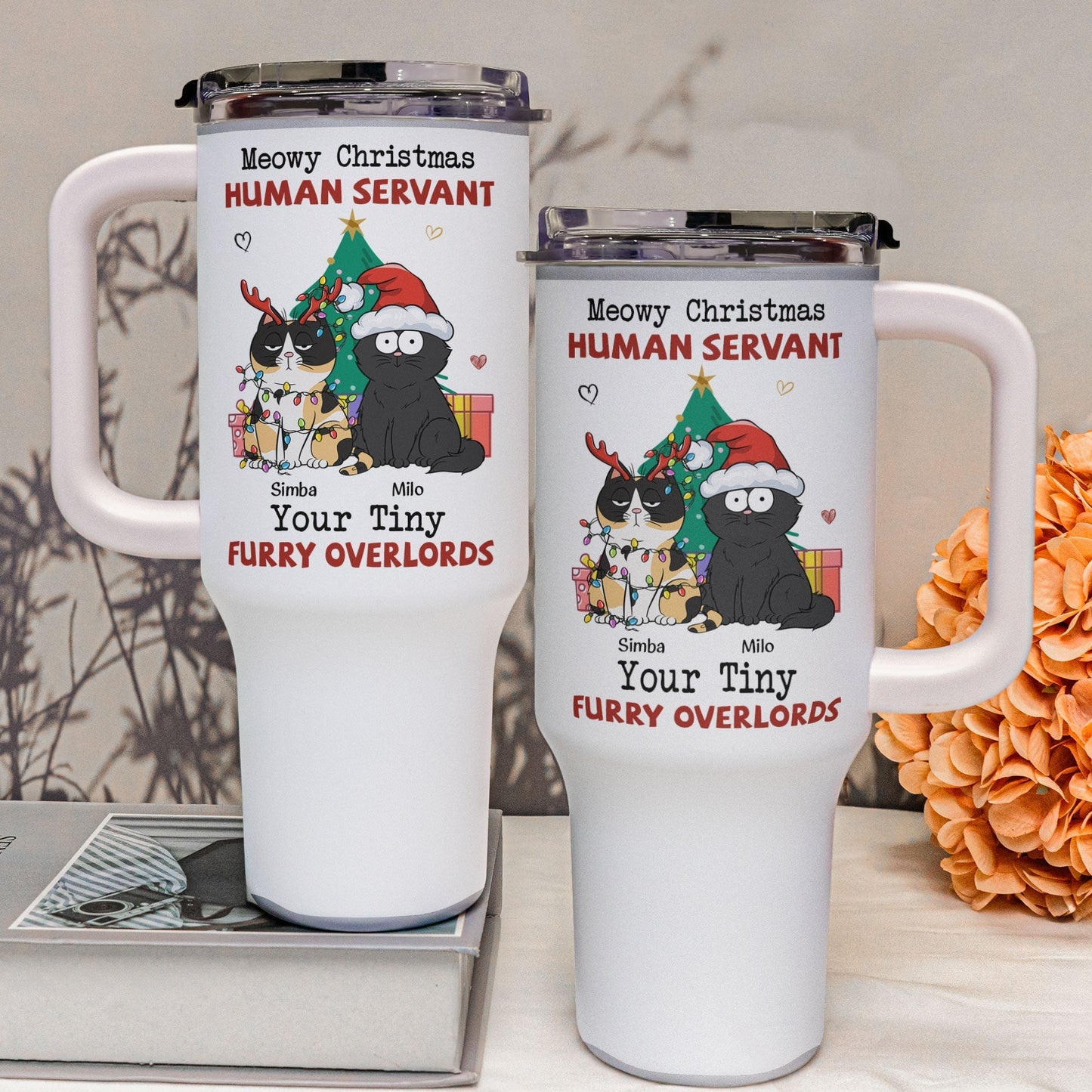 Holiday Gift Tumbler for Cat Moms & Dads – Personalized Pet Design
