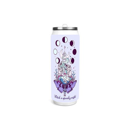 Moon Phase Custom Tumbler – 17oz Gothic Halloween Gift with Celestial Design - De Krys