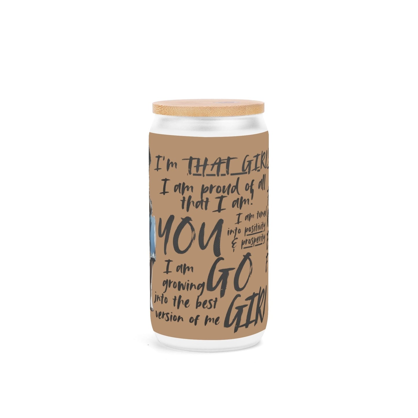 Personalized Afrocentric Affirmation Tumbler • Custom Name Gift - De Krys