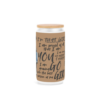Personalized Afrocentric Affirmation Tumbler • Custom Name Gift - De Krys