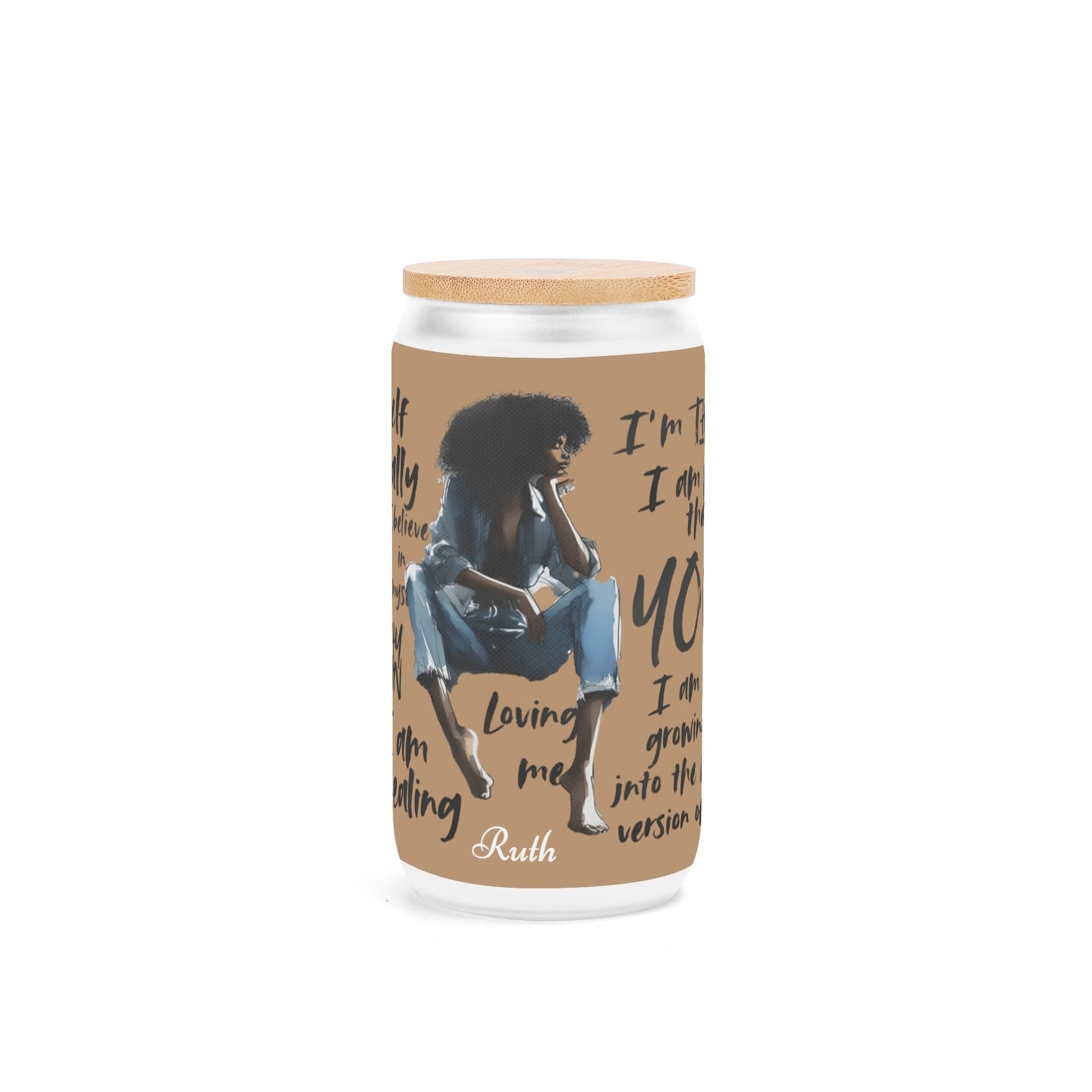 Personalized Afrocentric Affirmation Tumbler • Custom Name Gift - De Krys