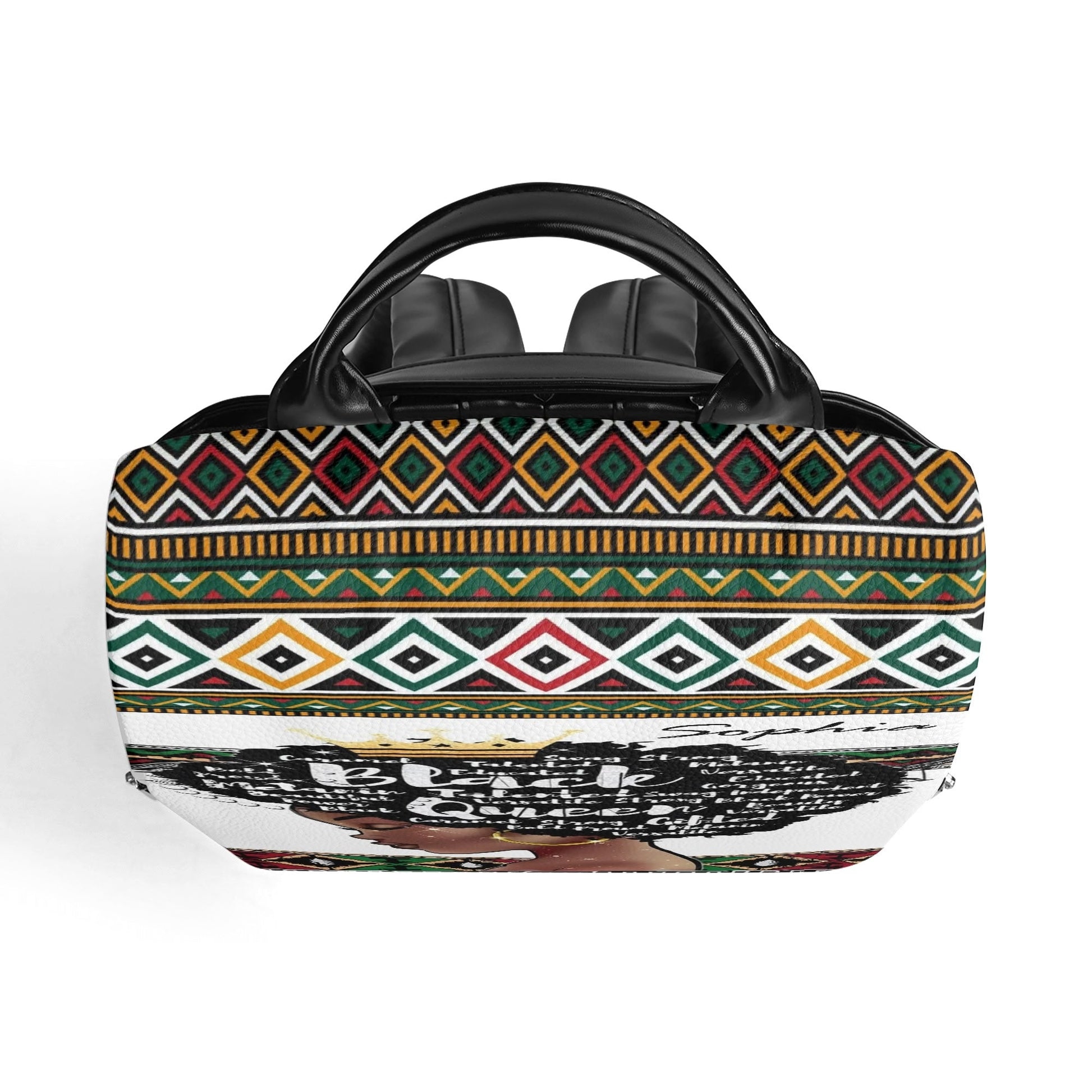 Personalized Afrocentric Backpack • Custom Black Queen Bag - De Krys