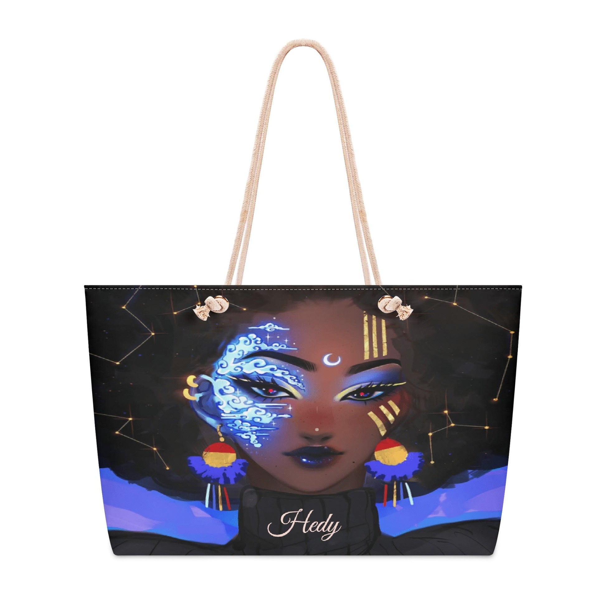Personalized Afrocentric Tote Bag • Custom Name Fashion Accessory - De Krys
