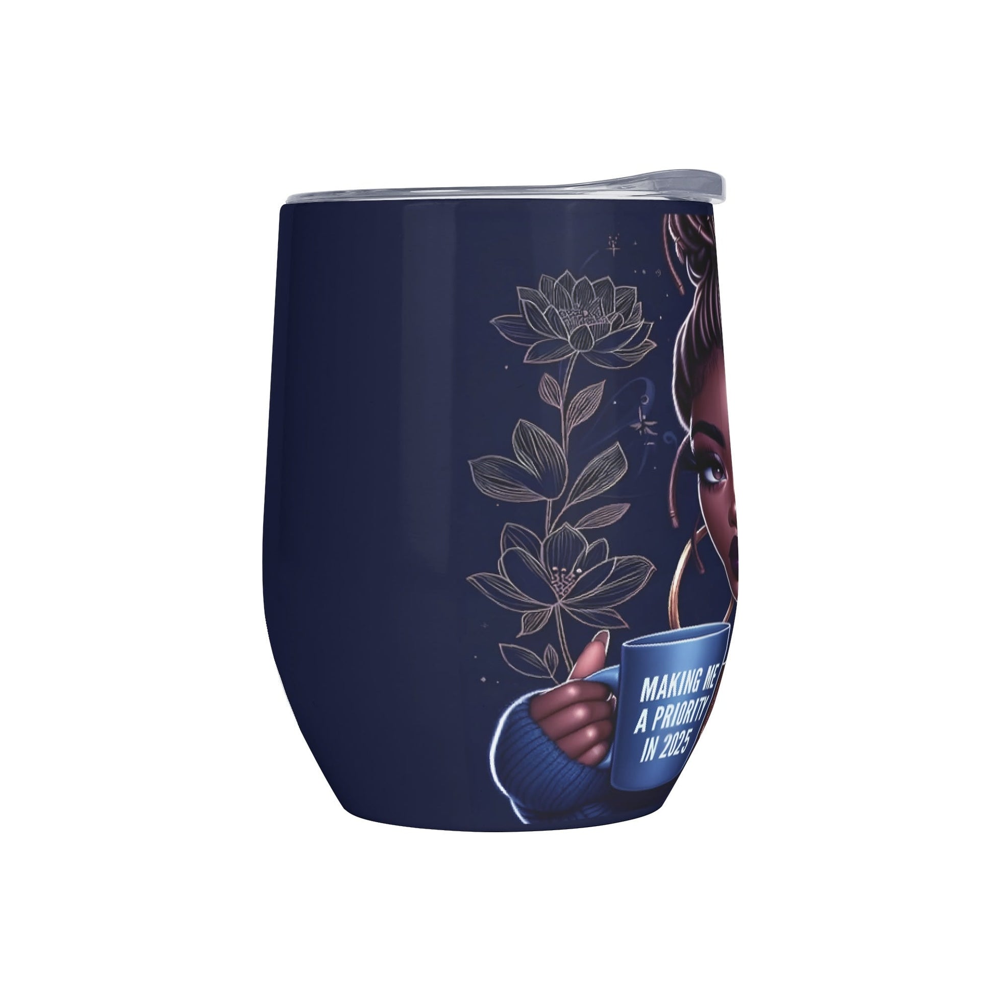 Personalized Afrocentric Tumbler • Custom Black Girl Gift - De Krys