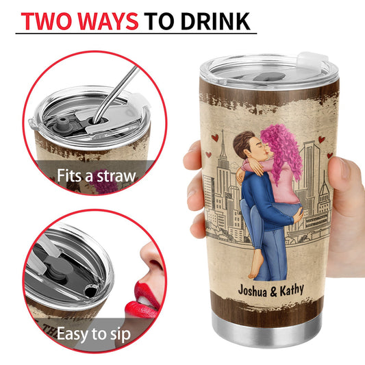Personalized Couple Tumbler – Funny “Best Thing I Found Online” Gift | Custom Names - De Krys