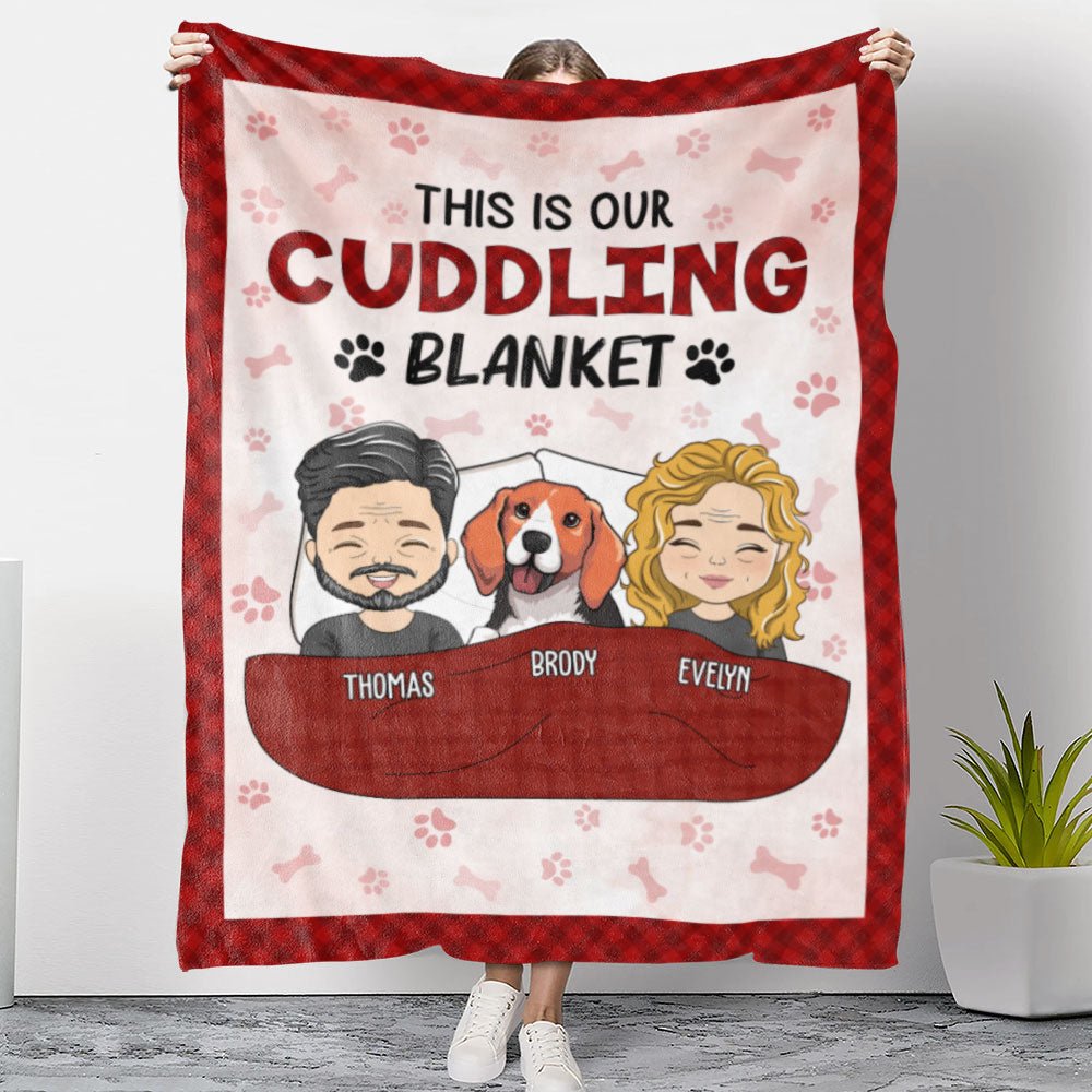 Personalized Family & Pet Cuddle Blanket – Custom Throw - De Krys