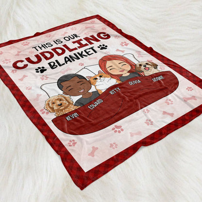 Personalized Family & Pet Cuddle Blanket – Custom Throw - De Krys