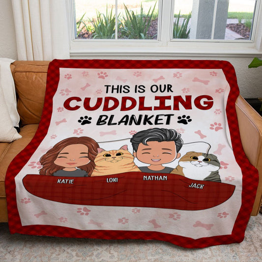 Personalized Family & Pet Cuddle Blanket – Custom Throw - De Krys