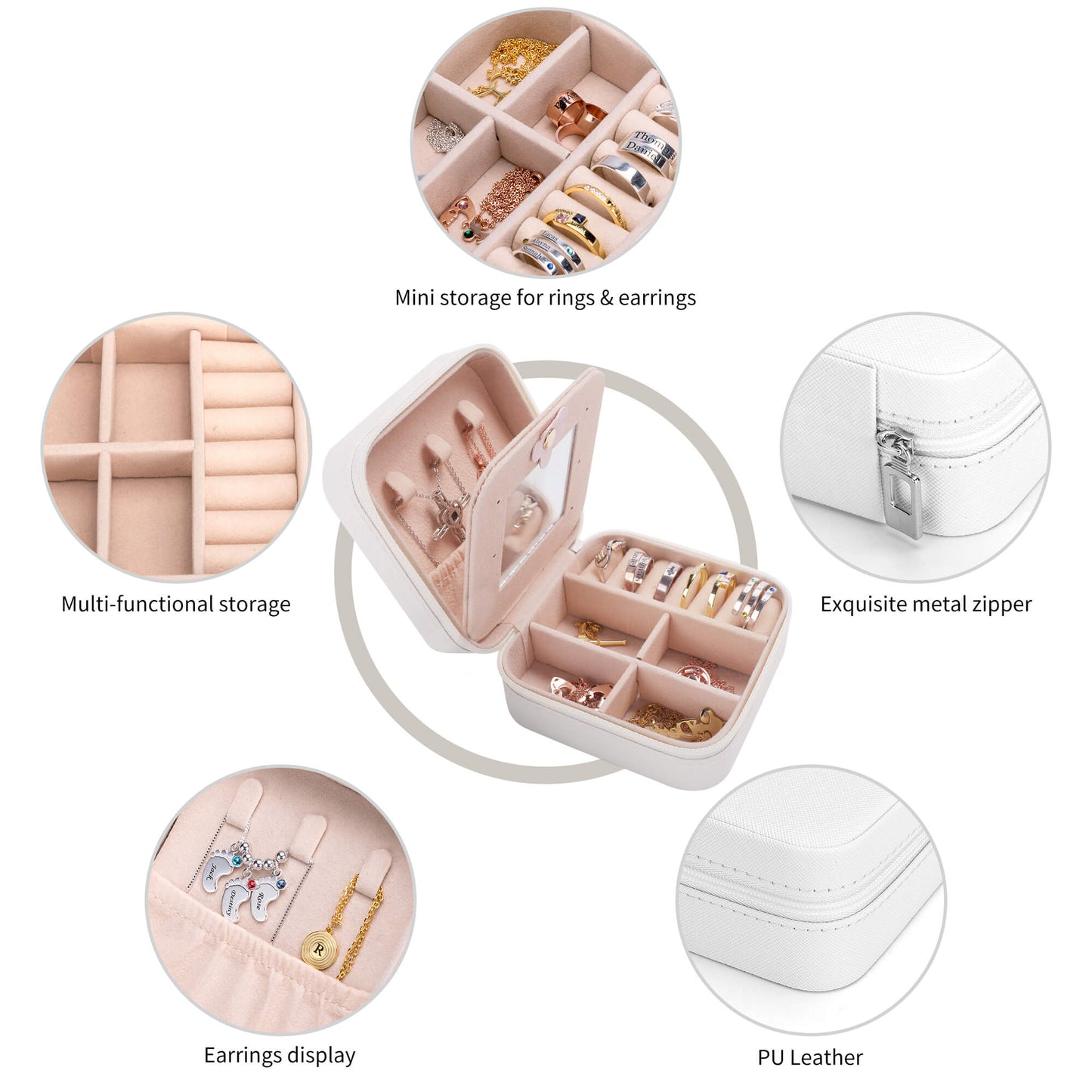 Personalized Jewelry Travel Box | Custom Name Keepsake - De Krys