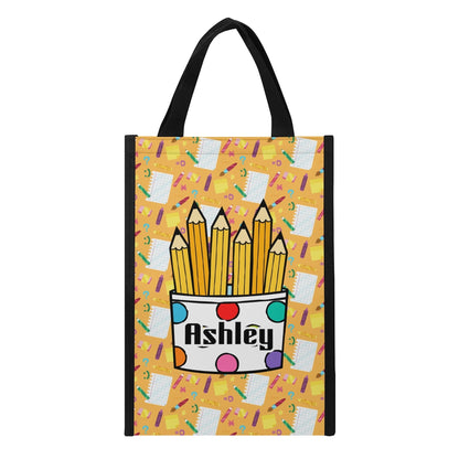 Personalized Photo Lunch Tote for Kids | Bookworm Lunch Bag - De Krys