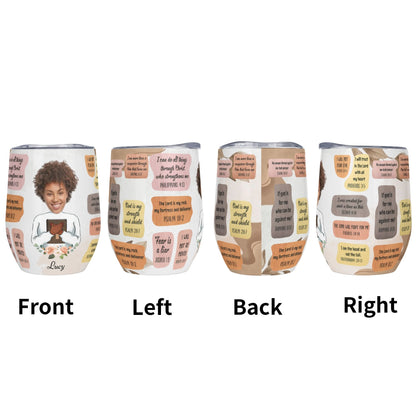 Personalized Scripture Tumbler • Custom Photo Christian Gift - De Krys