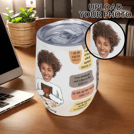 Personalized Scripture Tumbler • Custom Photo Christian Gift - De Krys