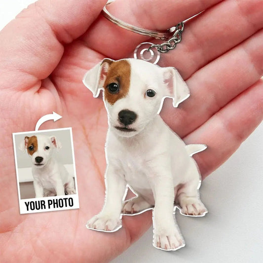 Personalized Silhouette Acrylic Keychain – Custom Photo Keychain - De Krys