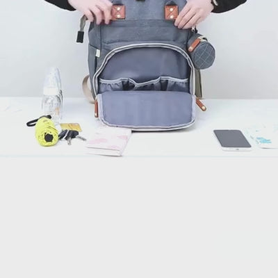 New Multifunctional Mommy Bag Large Capacity Lightweight Shoulder Bag Baby Stroller Bag for Outings
