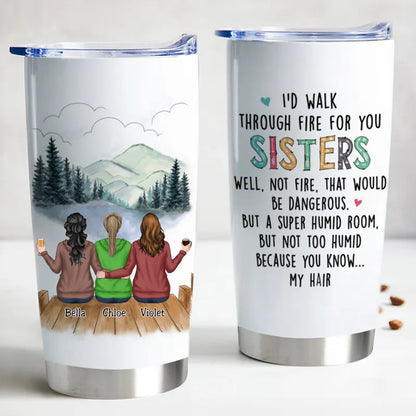 Sisters Forever Tumbler – Personalized 20oz Insulated Cup Gift - De Krys