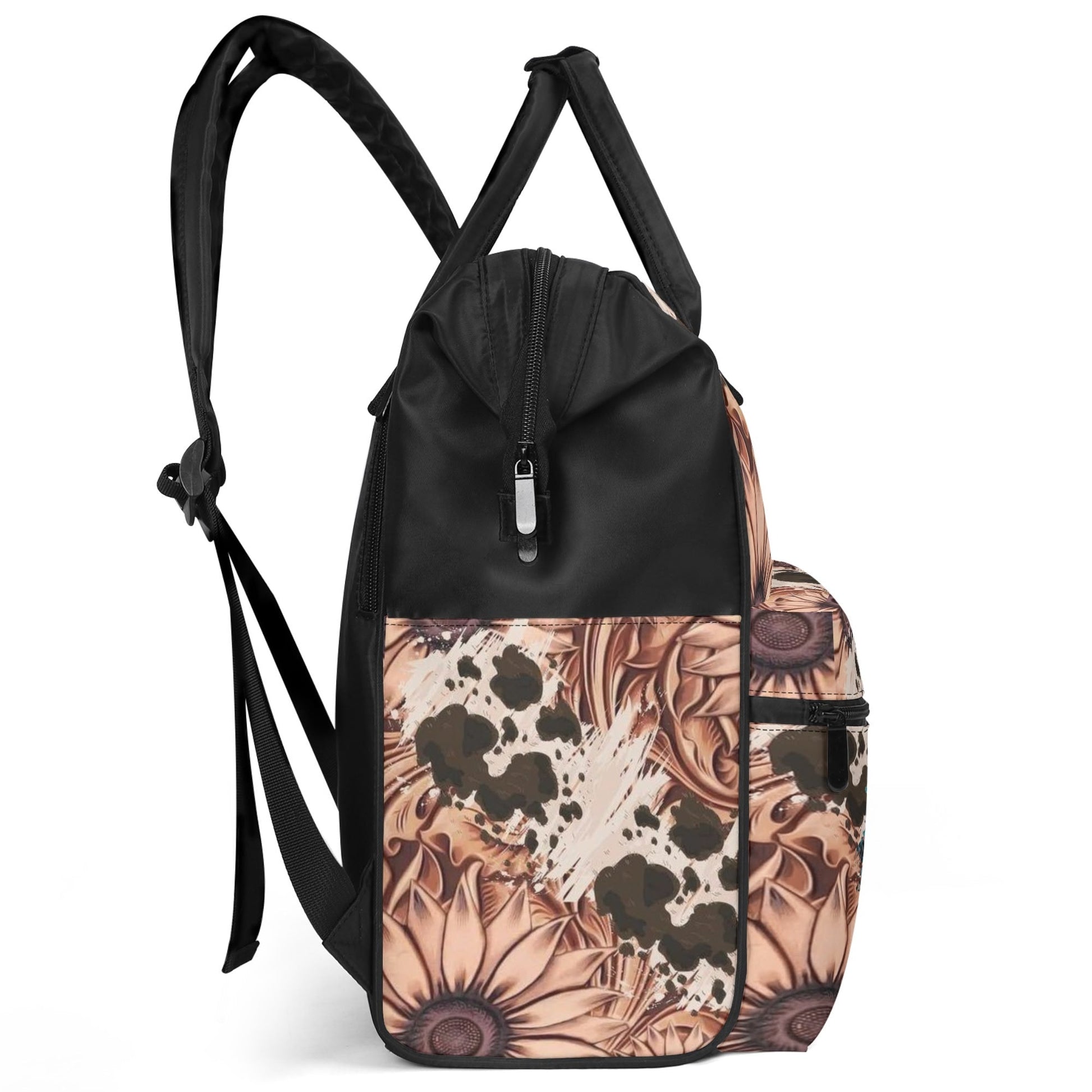 Wife Mom Boss Personalized Backpack – Custom Name Floral Bag for Women Balancing It All - De Krys