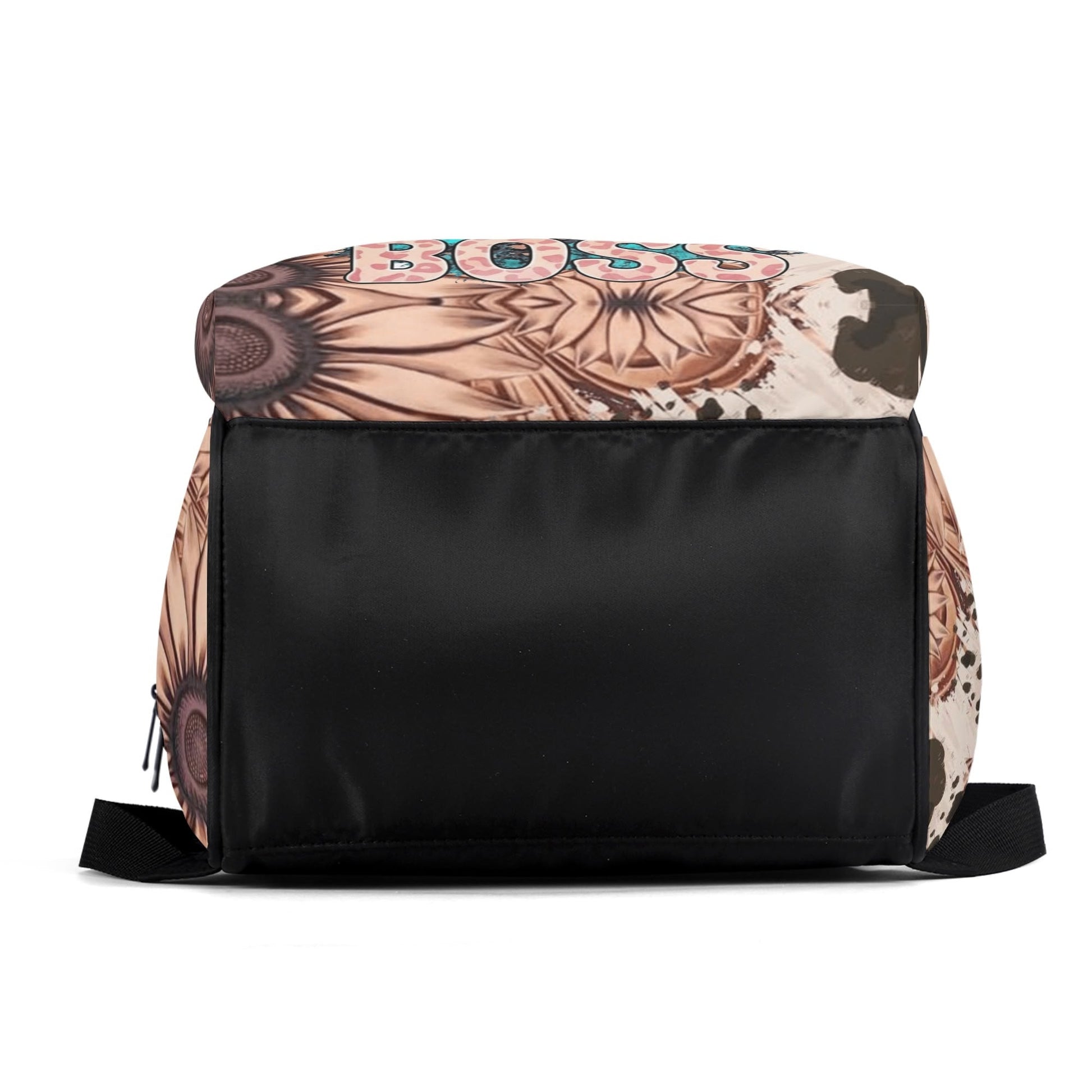 Wife Mom Boss Personalized Backpack – Custom Name Floral Bag for Women Balancing It All - De Krys