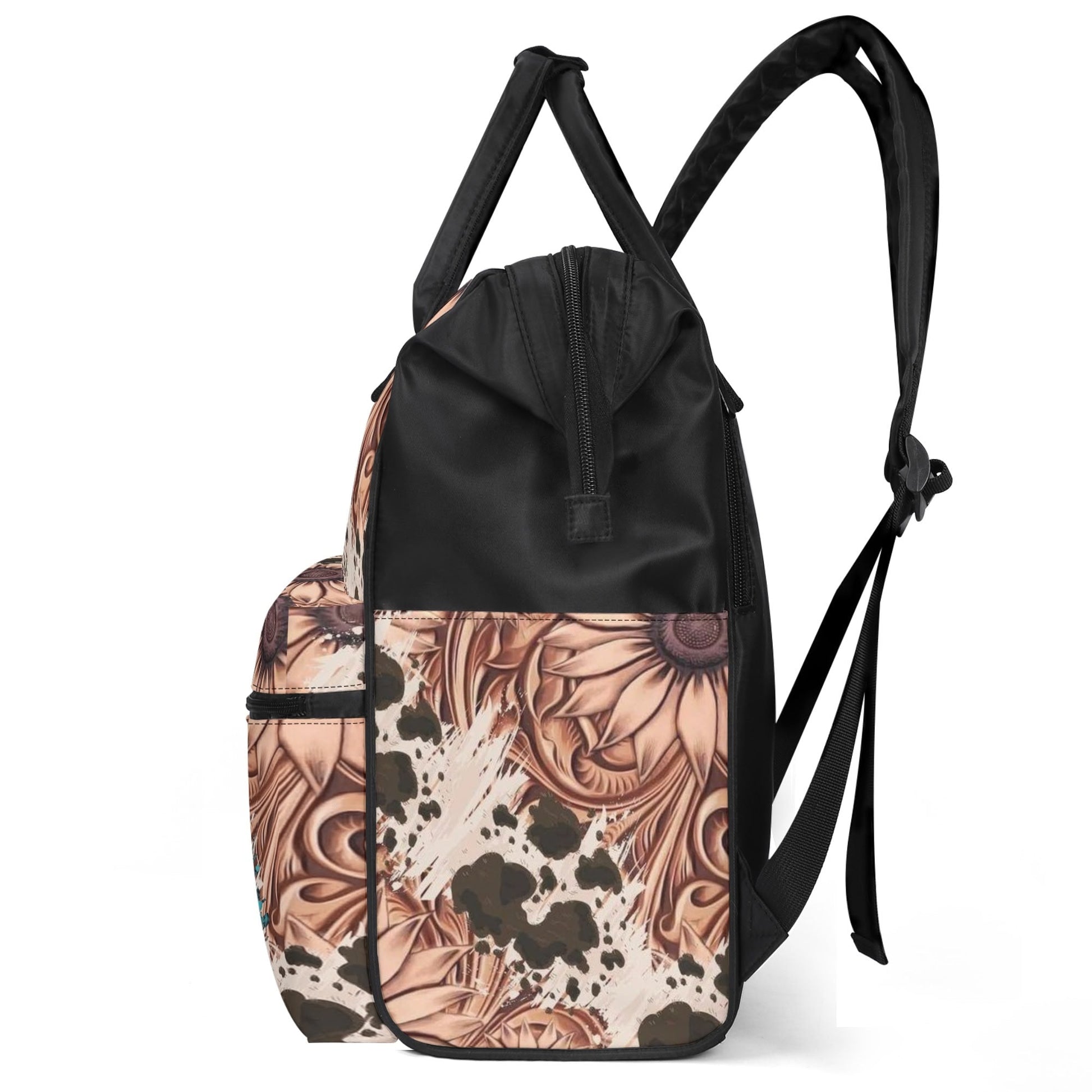 Wife Mom Boss Personalized Backpack – Custom Name Floral Bag for Women Balancing It All - De Krys