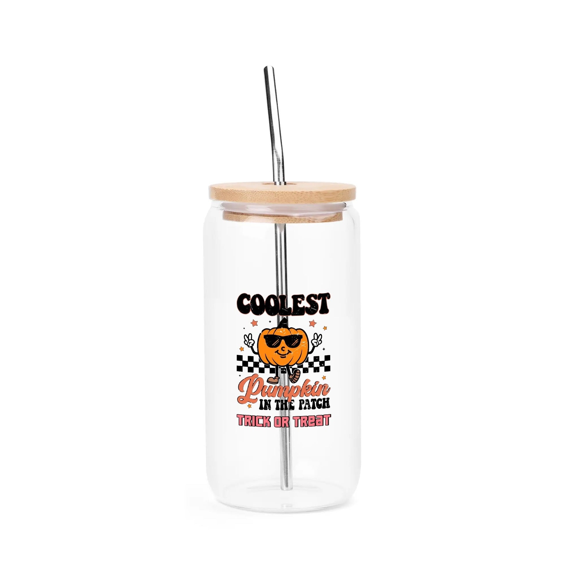 Witchy Black Cat Glass Tumbler – 16oz Personalized Halloween Drinkware - De Krys