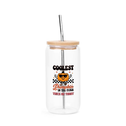 Witchy Black Cat Glass Tumbler – 16oz Personalized Halloween Drinkware - De Krys